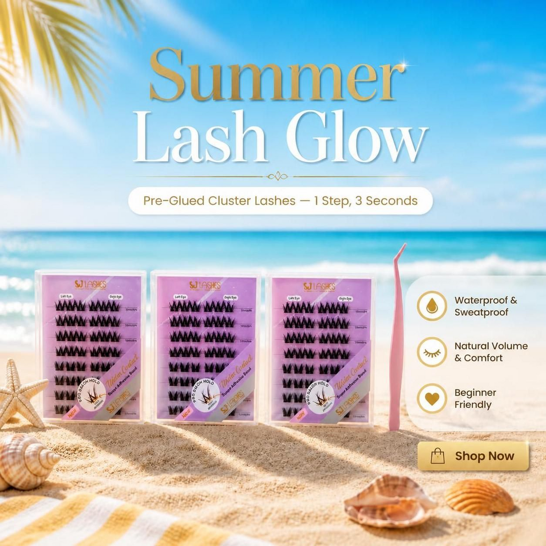 Ditch the Lash Glue: Why Pre-Glued Cluster Lashes Are the Ultimate 3-Second Hack for Summer 2026 Share