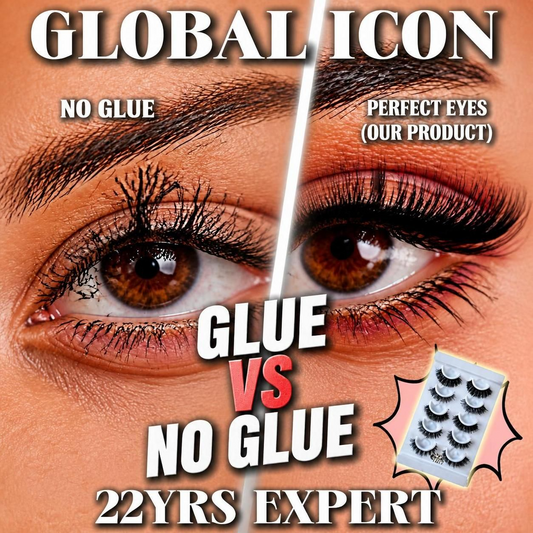 Woman easily applying waterproof self-adhesive false eyelashes without glue in three steps, reusable 3D volume lashes by SJLASHES.