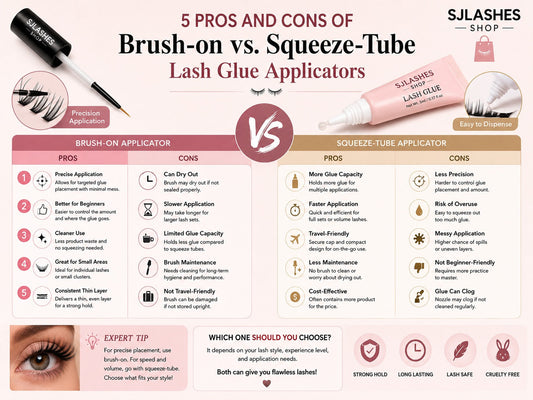 5 Pros and Cons of Brush-on vs. Squeeze-Tube Lash Glue Applicators