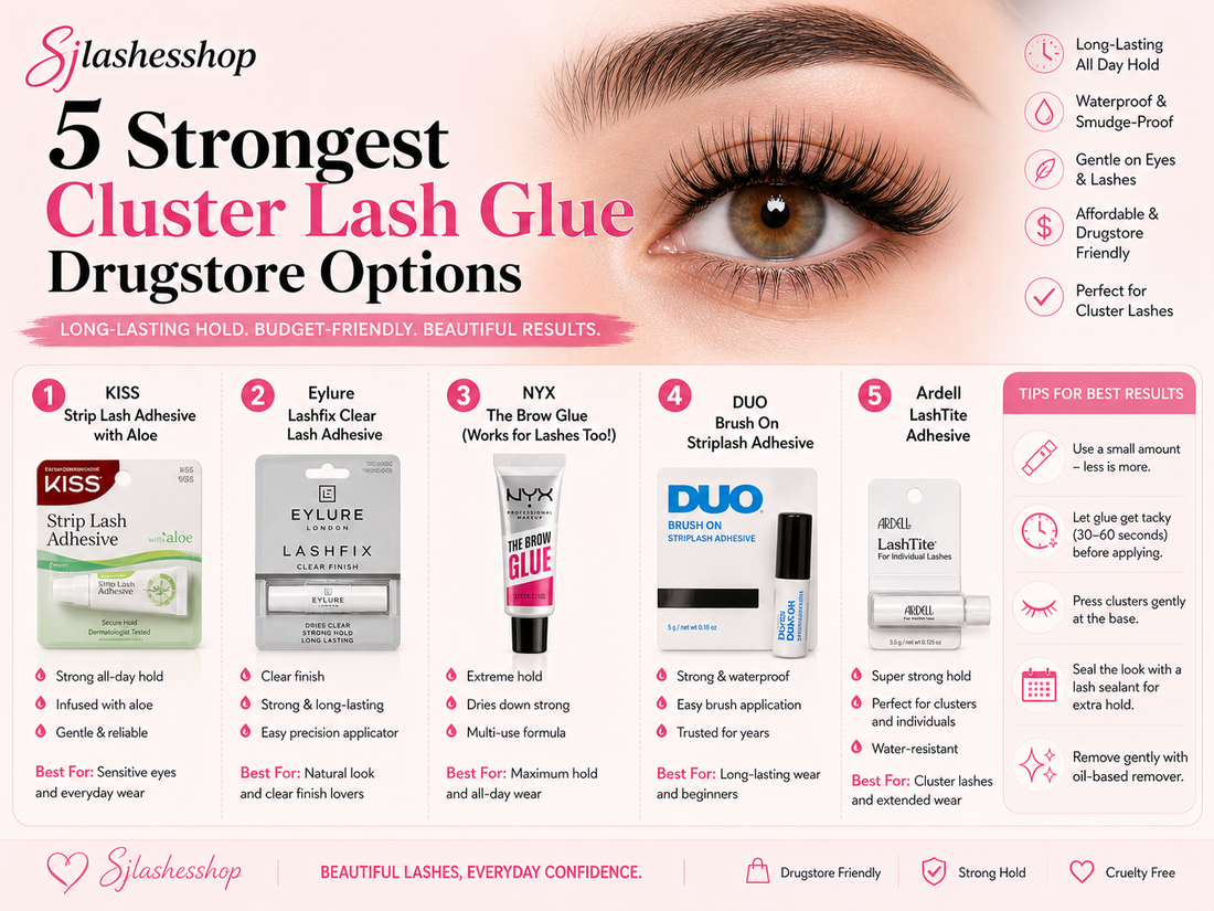5 Strongest Cluster Lash Glue Drugstore Options: The Lash Tech's Retention Guide