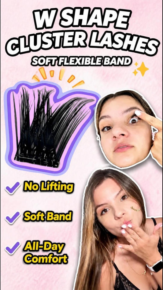 Why Your DIY Lashes Keep Lifting (And How to Fix It): The Ultimate Guide to Flexible W-Shape Clusters