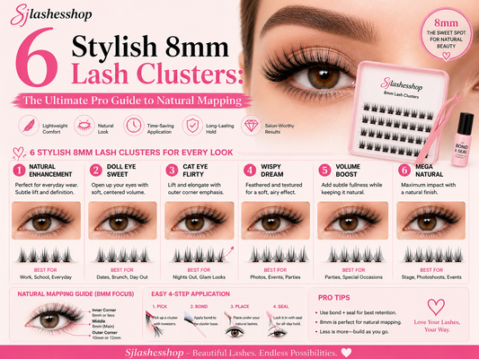 6 Stylish 8mm Lash Clusters: The Ultimate Pro Guide to Natural Mapping