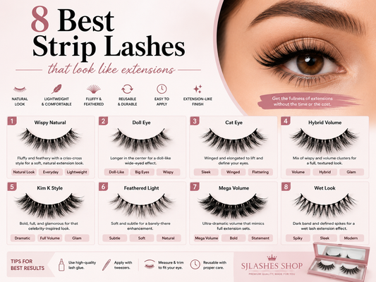 8 Best strip lashes that look like extensions 2026