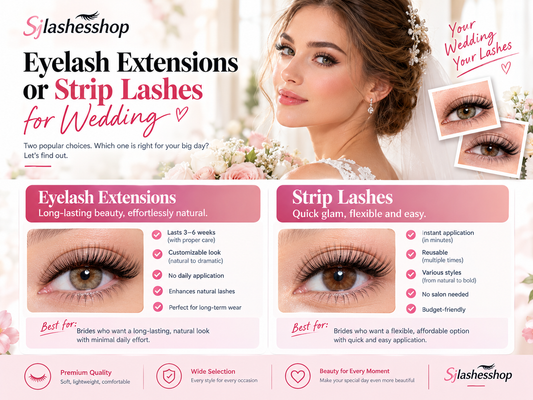 Eyelash Extensions or Strip Lashes for Wedding: The Ultimate Bridal Guide