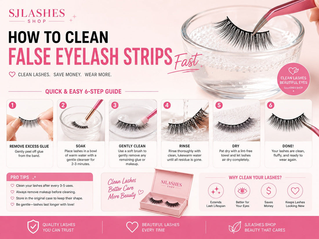 How to Clean False Eyelash Strips Fast?