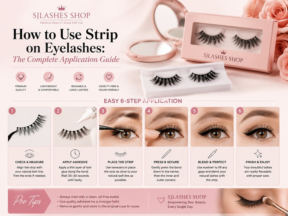 How to Use Strip on Eyelashes: The Complete Application Guide