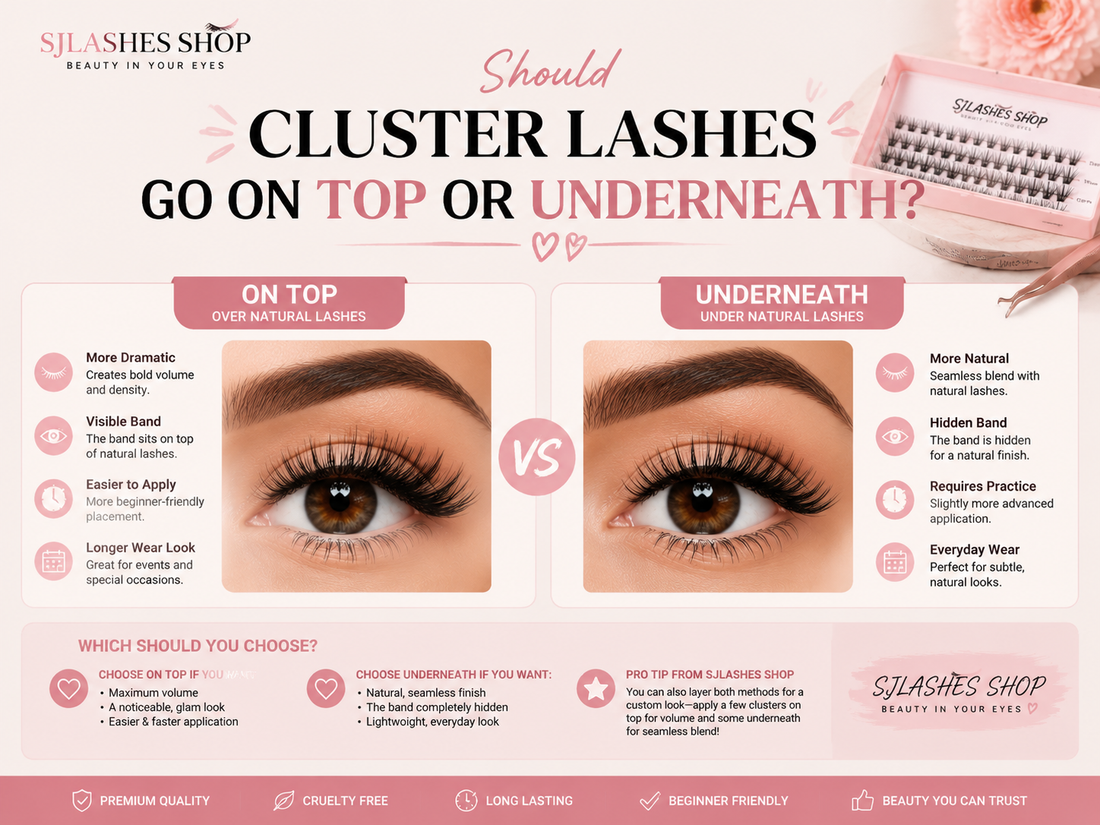 Should Cluster Lashes Go On Top Or Underneath? The Definitive 2026 Guide