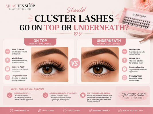 Should Cluster Lashes Go On Top Or Underneath? The Definitive 2026 Guide