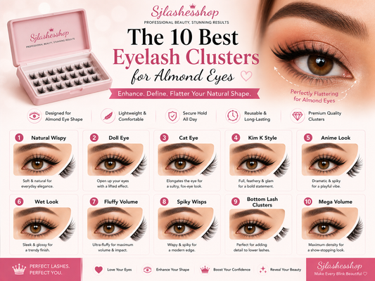The 10 Best Eyelash Clusters for Almond Eyes: An Expert Lash Mapping Guide