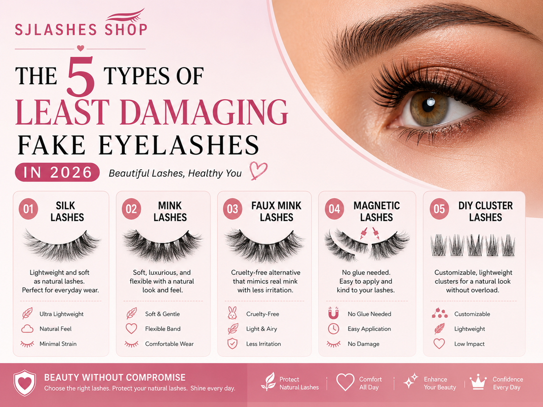 The 5 Types of Least Damaging Fake Eyelashes in 2026