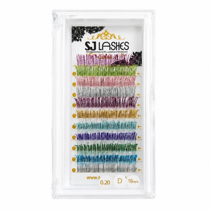 Professional Sparkle Color Accent Lashes