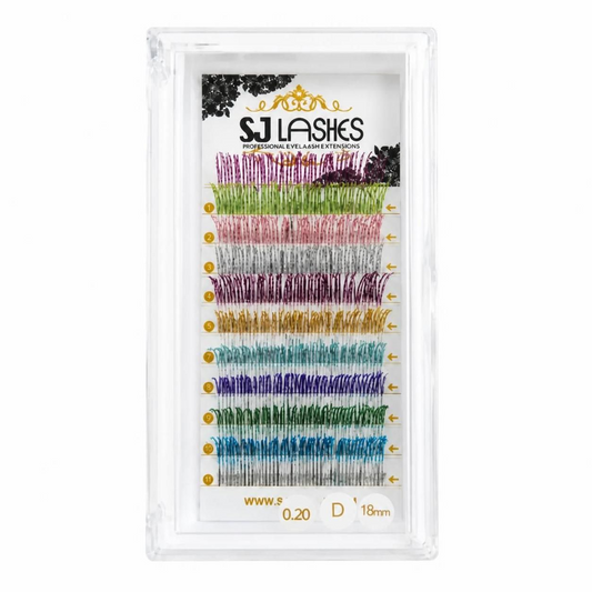 Professional Sparkle Color Accent Lashes