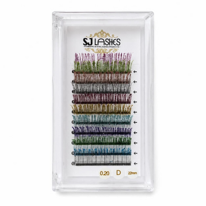 Professional Sparkle Color Accent Lashes