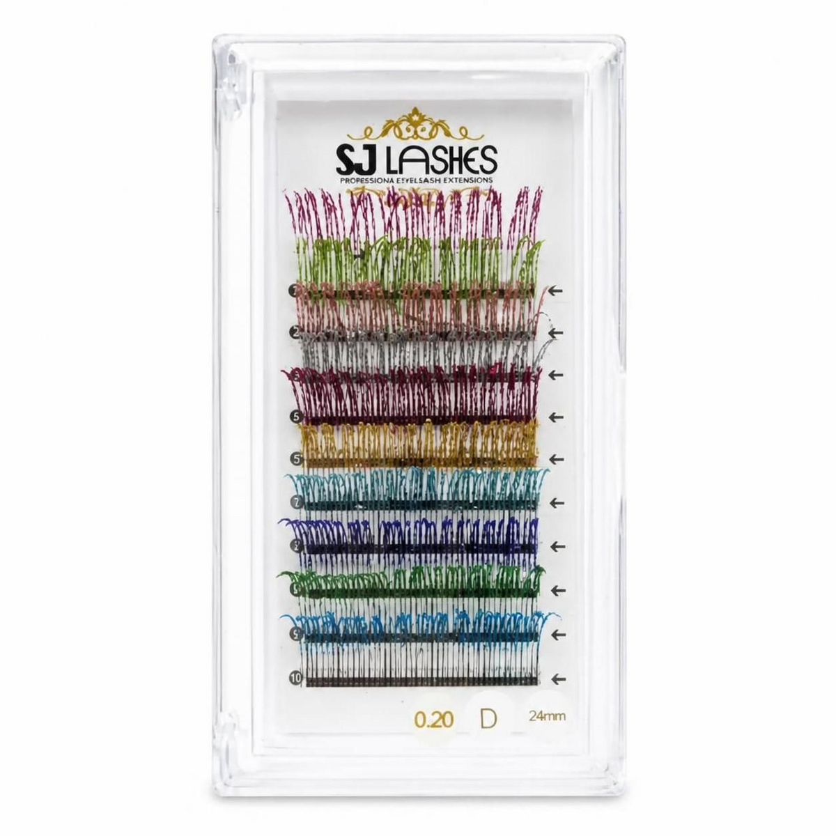Professional Sparkle Color Accent Lashes