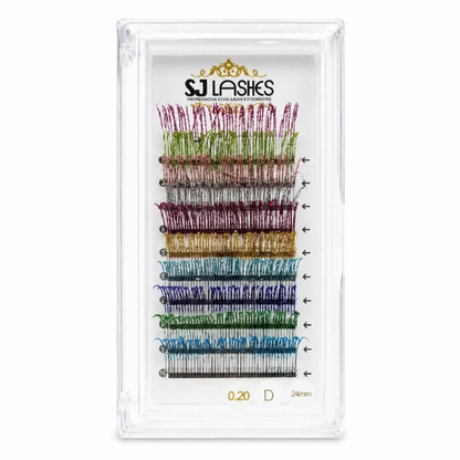 Professional Sparkle Color Accent Lashes