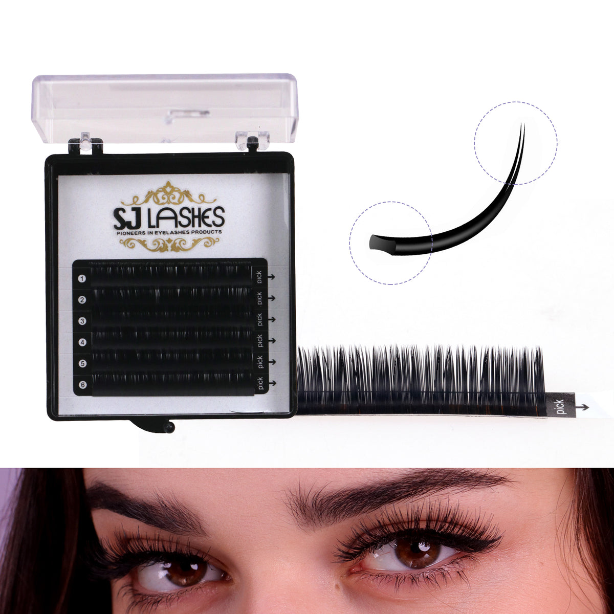 Featherlight Ellipse Flat Eyelash Extensions