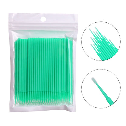 Premium Disposable Micro Brush Applicators - Multi-Purpose Precision Swabs for Makeup, Eyelash Extensions, Nail Art & Car Detailing
