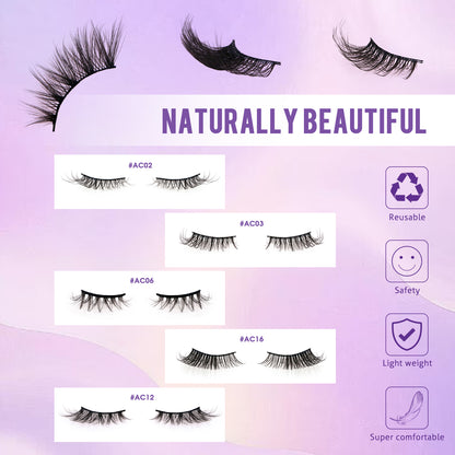 The Flirt Accent Half Lashes (5 Pairs) – Subtle Definition Set