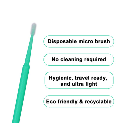 Premium Disposable Micro Brush Applicators - Multi-Purpose Precision Swabs for Makeup, Eyelash Extensions, Nail Art & Car Detailing