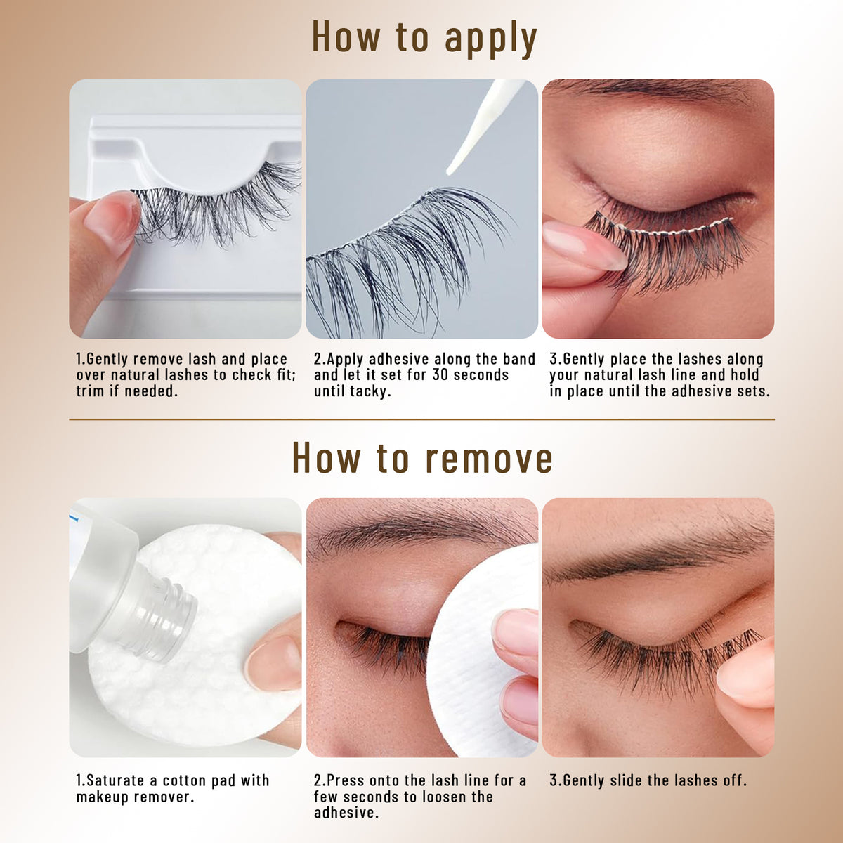 SJLASHES 10 Pairs Natural Strip Lashes Multipack - Reusable Everyday False Eyelashes