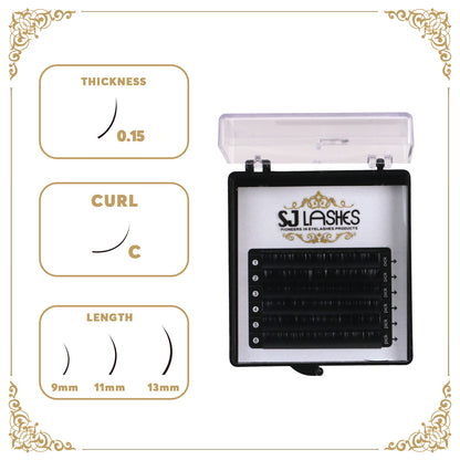 Featherlight Ellipse Flat Eyelash Extensions