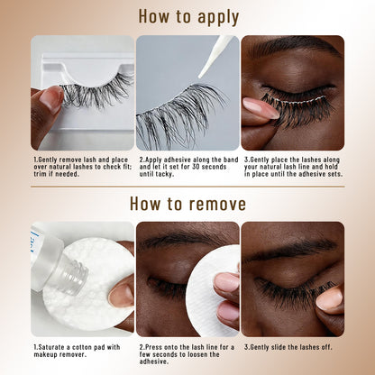 5 Pair 3D Luxury Natural False Eyelashes Variety Pack by SJLASHES
