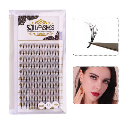 Premium Spiky Premade Volume Lash Fans Wispy Eyelash Extensions 3D 5D 7D 9D Mixed Lengths D Curl 0.07mm Ultra Lightweight Pro Silk Lashes