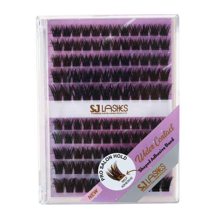 Sjlashesshop Self-Adhesive Pre-Glued Cluster Lash Kit