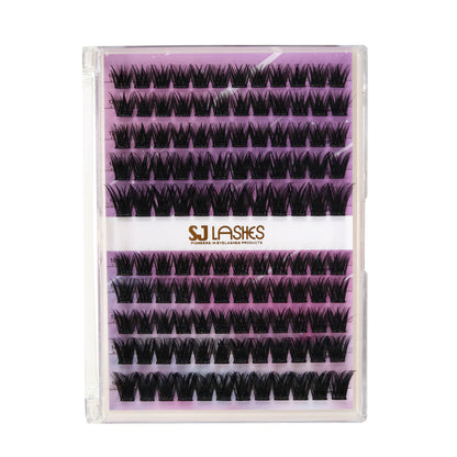 Self-Adhesive Pre-Glued Cluster Lash Kit: W-Shape Wide-Base & Pre-Mapped Contour Styles