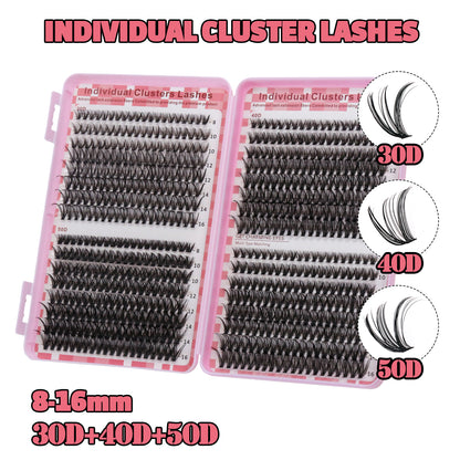 Classic Everyday Volume Cluster Lashes (30D-50D Essential DIY Lashes)