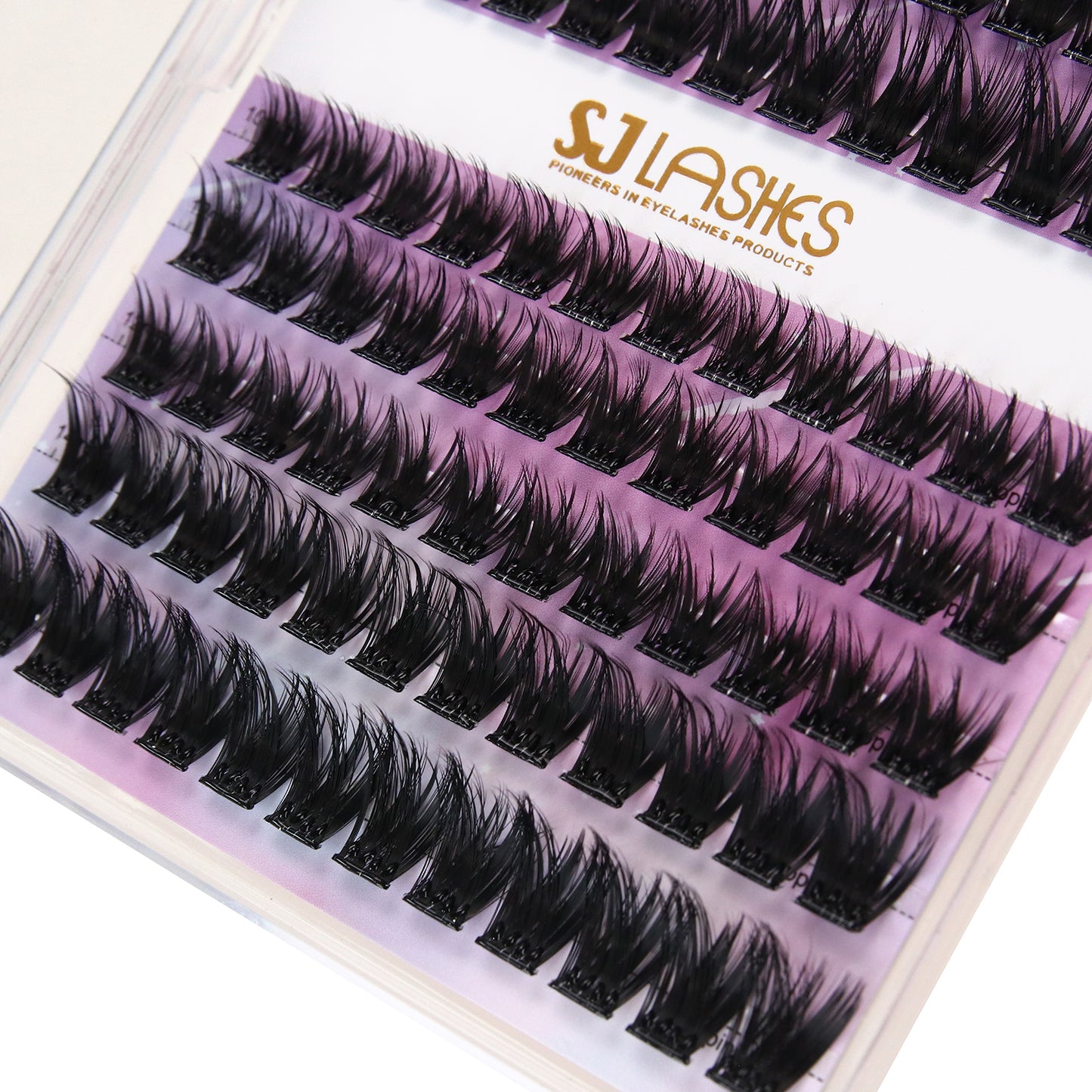 Self-Adhesive Pre-Glued Cluster Lash Kit: W-Shape Wide-Base & Pre-Mapped Contour Styles