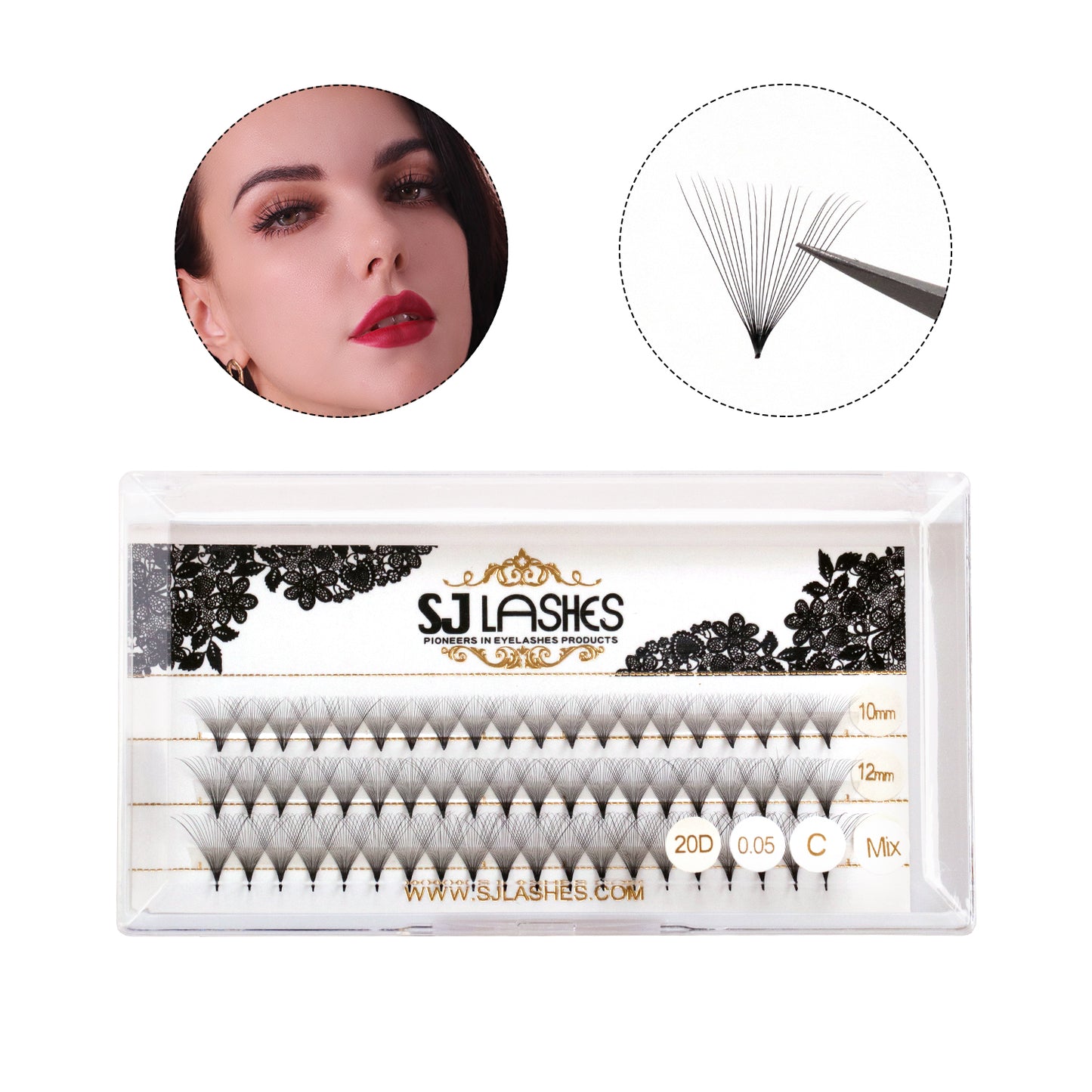 Pre Made Fan Lashes 20D