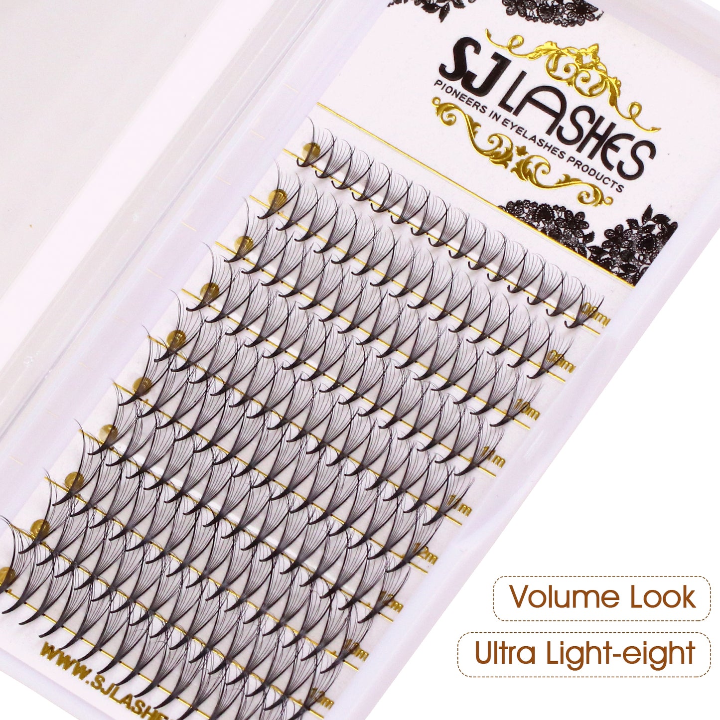 Premium Spiky Premade Volume Lash Fans Wispy Eyelash Extensions 3D 5D 7D 9D Mixed Lengths D Curl 0.07mm Ultra Lightweight Pro Silk Lashes