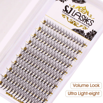 Premium Spiky Premade Volume Lash Fans Wispy Eyelash Extensions 3D 5D 7D 9D Mixed Lengths D Curl 0.07mm Ultra Lightweight Pro Silk Lashes