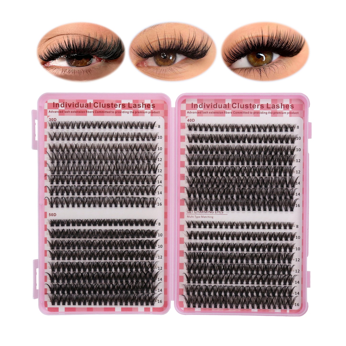Classic Everyday Volume Cluster Lashes (30D-50D Essential DIY Lashes)