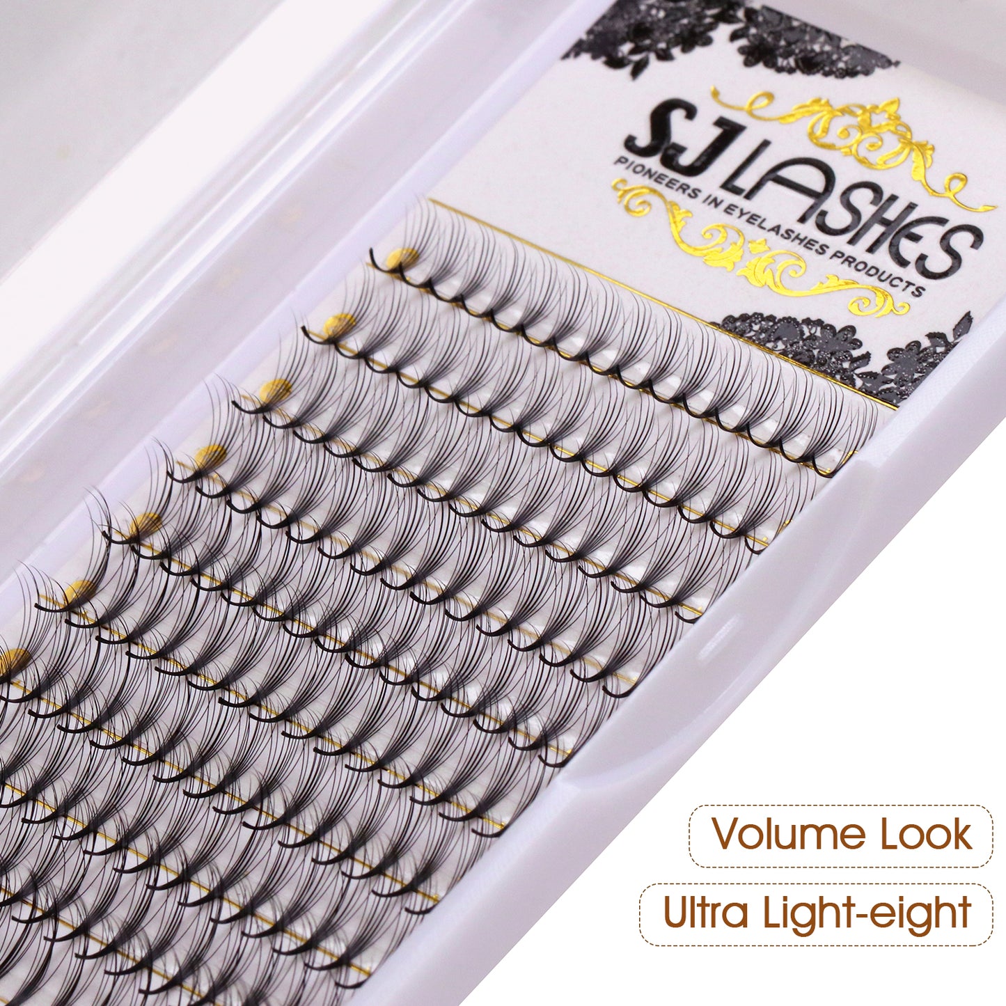 Premium Spiky Premade Volume Lash Fans Wispy Eyelash Extensions 3D 5D 7D 9D Mixed Lengths D Curl 0.07mm Ultra Lightweight Pro Silk Lashes