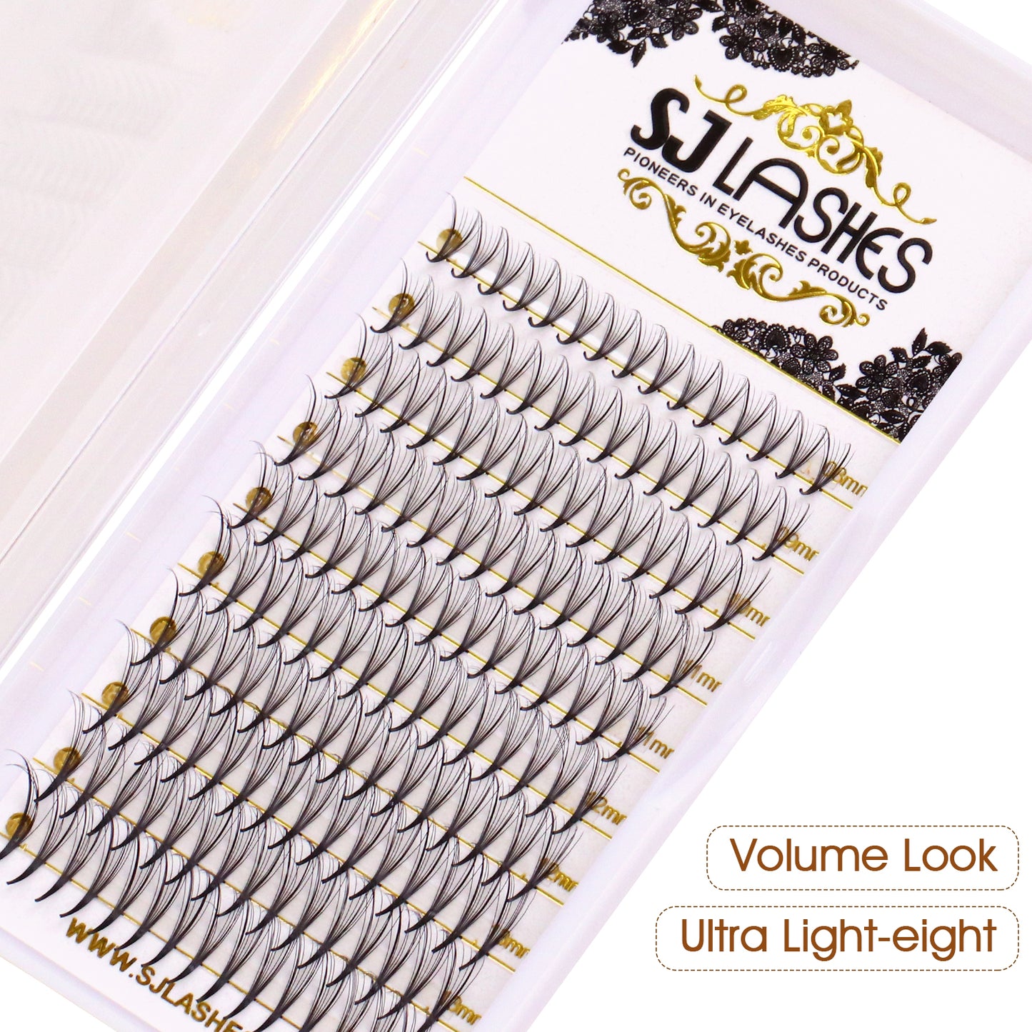 Premium Spiky Premade Volume Lash Fans Wispy Eyelash Extensions 3D 5D 7D 9D Mixed Lengths D Curl 0.07mm Ultra Lightweight Pro Silk Lashes
