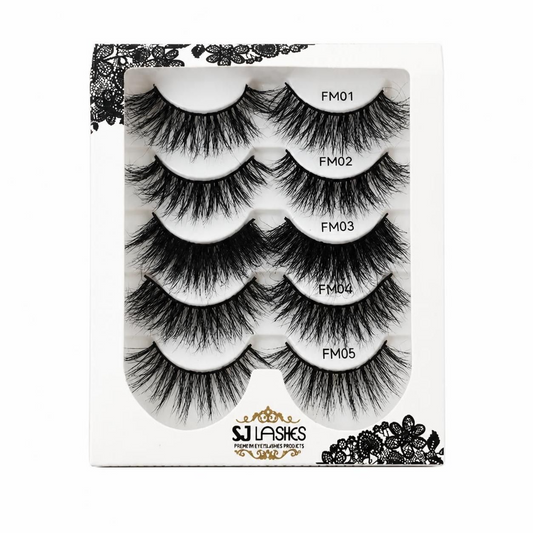 Cílios postiços Royalty 5D Mink Defined (Volume Leve)