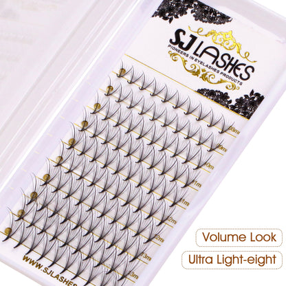 Premium Spiky Premade Volume Lash Fans Wispy Eyelash Extensions 3D 5D 7D 9D Mixed Lengths D Curl 0.07mm Ultra Lightweight Pro Silk Lashes