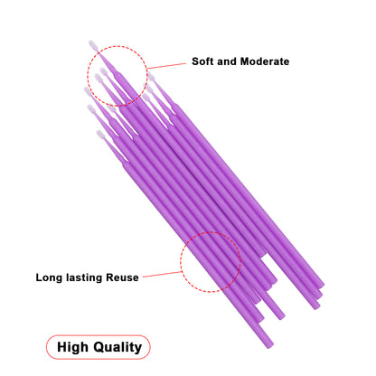 Premium Disposable Micro Brush Applicators - Multi-Purpose Precision Swabs for Makeup, Eyelash Extensions, Nail Art & Car Detailing