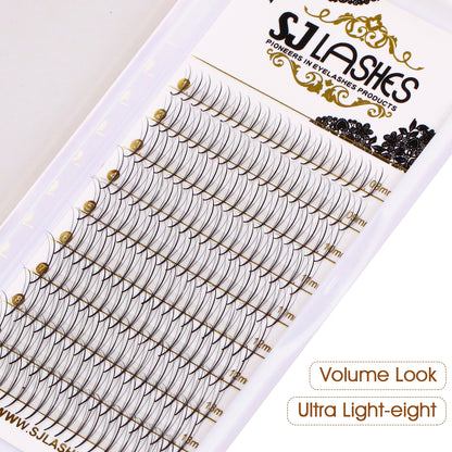 Premium Spiky Premade Volume Lash Fans Wispy Eyelash Extensions 3D 5D 7D 9D Mixed Lengths D Curl 0.07mm Ultra Lightweight Pro Silk Lashes