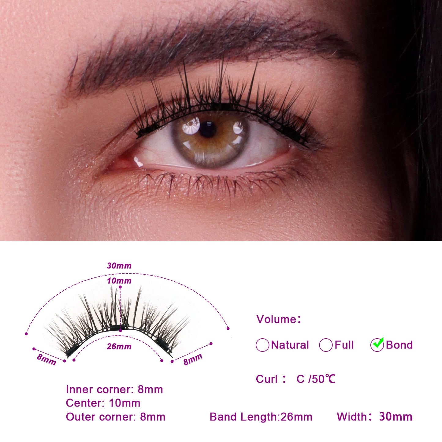 Sing-Pair Magnetic Lashes Kit #03