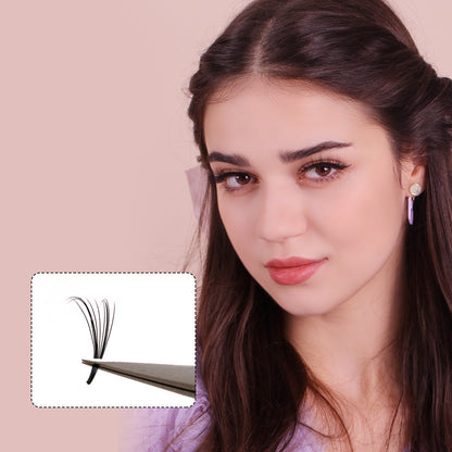 Premium Spiky Premade Volume Lash Fans Wispy Eyelash Extensions 3D 5D 7D 9D Mixed Lengths D Curl 0.07mm Ultra Lightweight Pro Silk Lashes