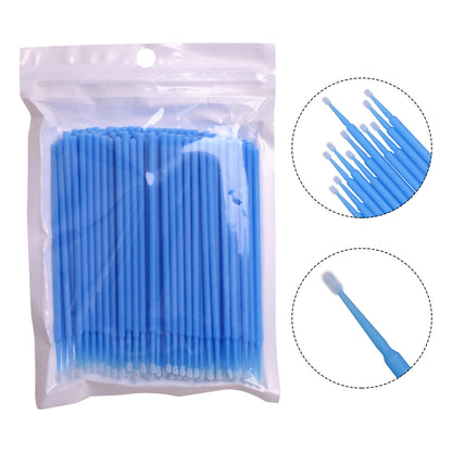 Premium Disposable Micro Brush Applicators - Multi-Purpose Precision Swabs for Makeup, Eyelash Extensions, Nail Art & Car Detailing