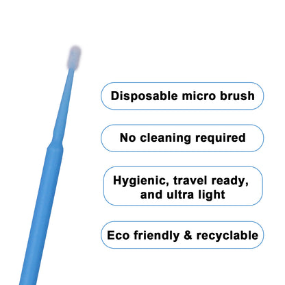 Premium Disposable Micro Brush Applicators - Multi-Purpose Precision Swabs for Makeup, Eyelash Extensions, Nail Art & Car Detailing