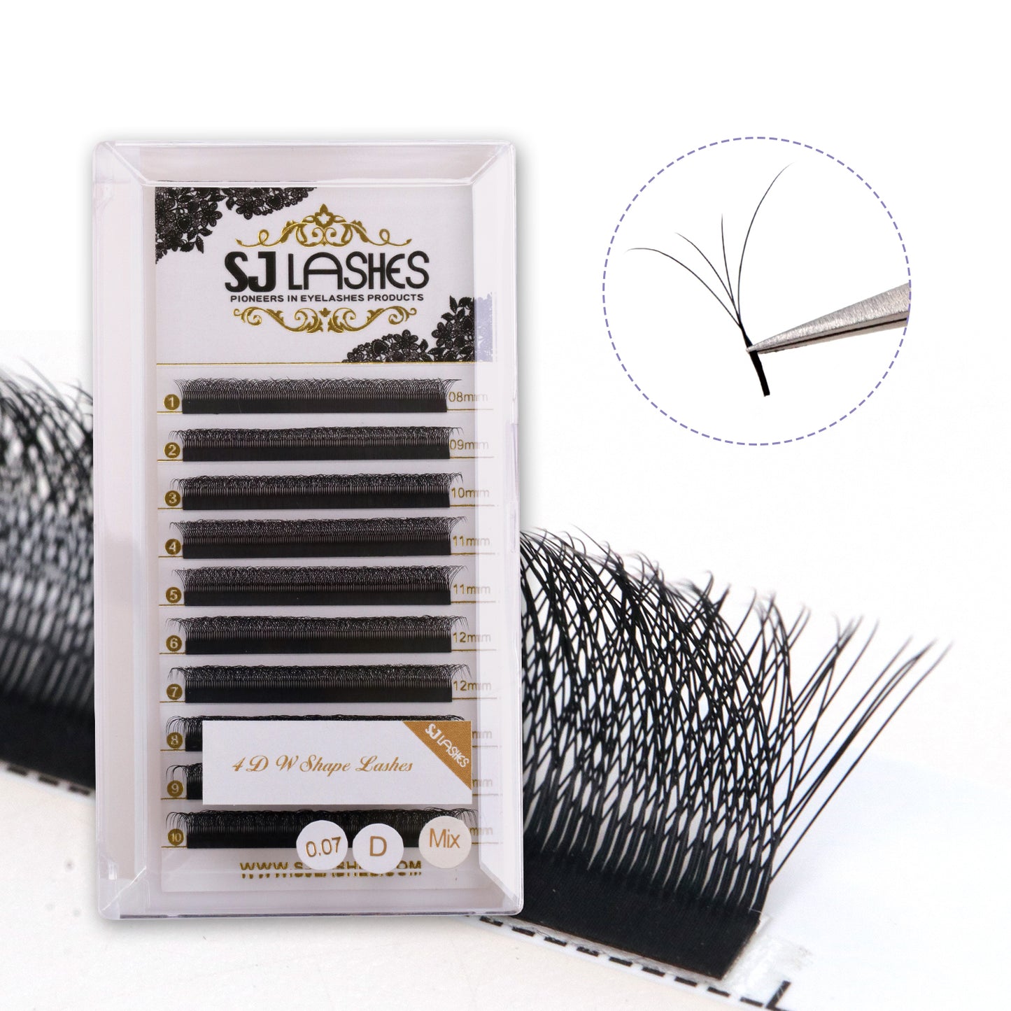 Pre Made W Shape Lashes 4D