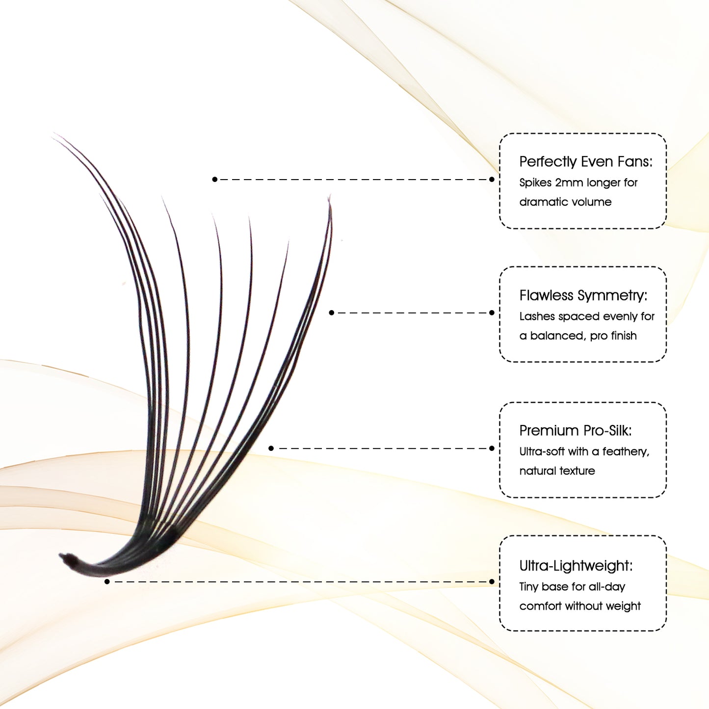 Premium Spiky Premade Volume Lash Fans Wispy Eyelash Extensions 3D 5D 7D 9D Mixed Lengths D Curl 0.07mm Ultra Lightweight Pro Silk Lashes