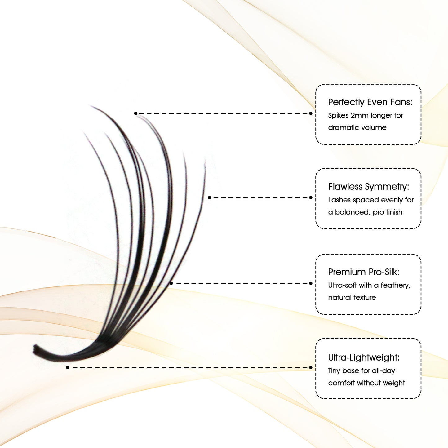 Premium Spiky Premade Volume Lash Fans Wispy Eyelash Extensions 3D 5D 7D 9D Mixed Lengths D Curl 0.07mm Ultra Lightweight Pro Silk Lashes