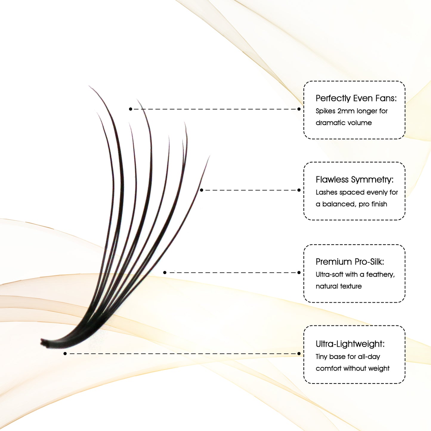 Premium Spiky Premade Volume Lash Fans Wispy Eyelash Extensions 3D 5D 7D 9D Mixed Lengths D Curl 0.07mm Ultra Lightweight Pro Silk Lashes