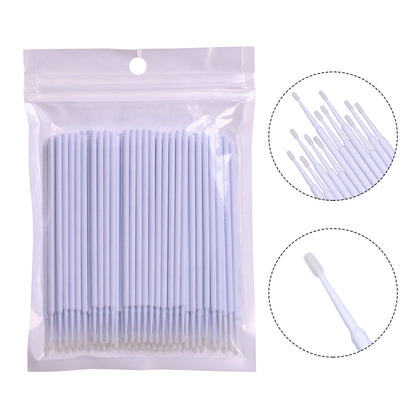 Premium Disposable Micro Brush Applicators - Multi-Purpose Precision Swabs for Makeup, Eyelash Extensions, Nail Art & Car Detailing